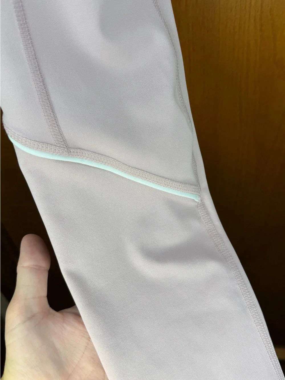Nike Girls Light Pink Leggings with Side Swoosh